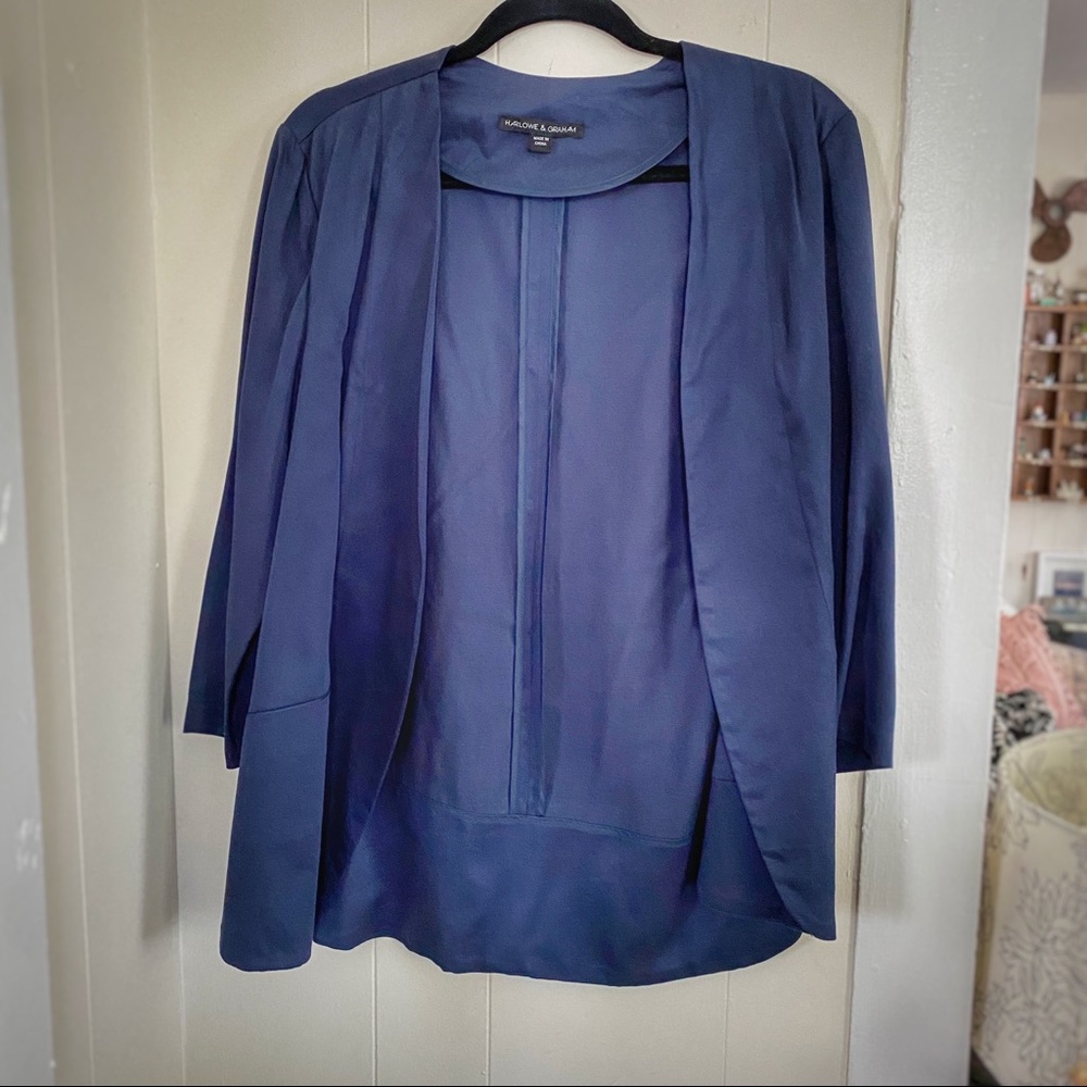 Navy Blue open front Blazer - like new